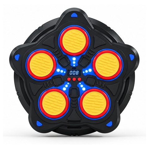 Tarcza Bokserska Dla Dzieci Elektroniczna Bluetooth LED Rękawice Czarna