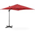 Parasol ogrodowy boczny na wysięgniku kwadratowy 250 x 250 cm bordowy