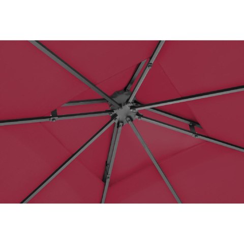 Pawilon ogrodowy altana z ornamentem składana 3 x 3 x 2.6 m czerwone wino Pawilon ogrodowy altana z ornamentem składana 3 x 3 x 2.6 m czerwone wino