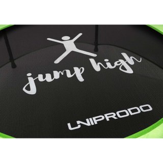 Trampolina dla dzieci z siatką zabezpieczającą do 50 kg śr. 140 cm zielona