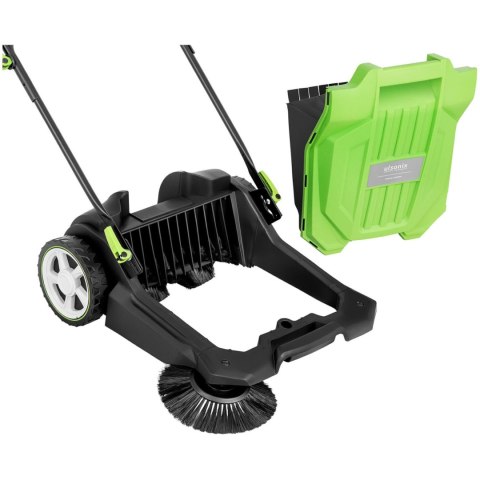 Zamiatarka ręczna magazynowa do piasku liści kostki 1 szczotka 20 l 55 cm Zamiatarka ręczna magazynowa do piasku liści kostki 1 szczotka 20 l 55 cm