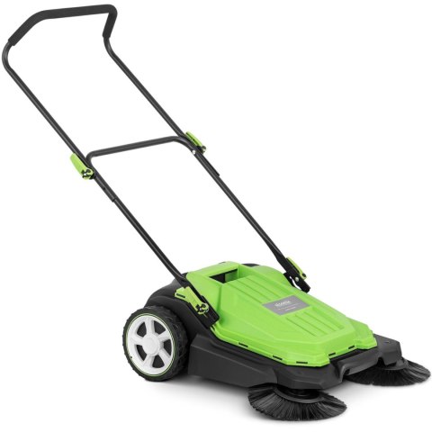 Zamiatarka ręczna magazynowa do piasku liści kostki 2 szczotki 20 l 65 cm Zamiatarka ręczna magazynowa do piasku liści kostki 2 szczotki 20 l 65 cm