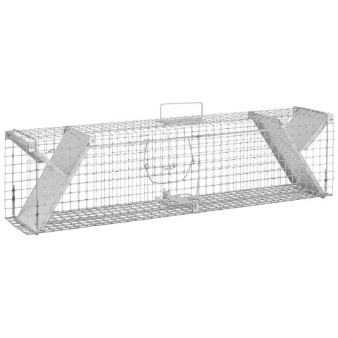 Żywołapka pułapka łapka na szczury kuny zatrzaskowa dwustronna 1020x200x270 mm ZESTAW Żywołapka pułapka łapka na szczury kuny zatrzaskowa dwustronna 1020x200x270 mm ZESTAW
