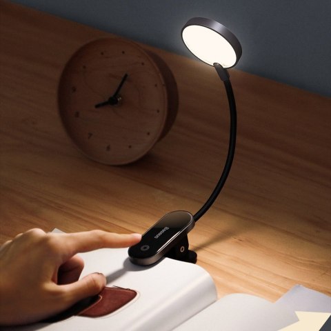 Mini lampka lampa LED do czytania ekranu z klipsem szary Mini lampka lampa LED do czytania ekranu z klipsem szary