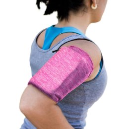 Opaska na ramię do biegania ćwiczeń fitness armband M różowa