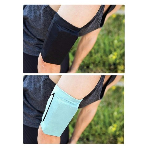 Opaska na ramię do biegania ćwiczeń fitness armband M szara Opaska na ramię do biegania ćwiczeń fitness armband M szara