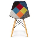 Komplet 4 krzeseł patchwork ModernHome