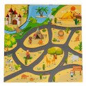 Mata piankowa dla dzieci puzzle safari 9el 93x93cm