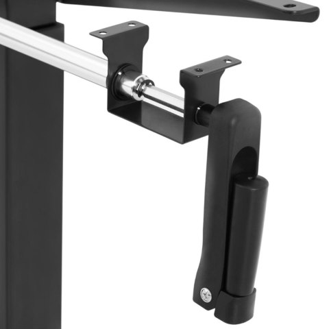 Stelaż rama biurka z ręczną regulacją wysokości 73-124 cm do 70 kg CZARNY Stelaż rama biurka z ręczną regulacją wysokości 73-124 cm do 70 kg CZARNY