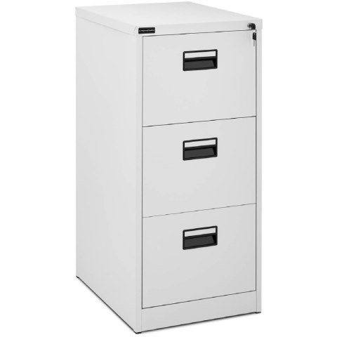Szafa biurowa na dokumenty akta z 3 szufladami metalowa 47 x 60 x 101.5 cm Szafa biurowa na dokumenty akta z 3 szufladami metalowa 47 x 60 x 101.5 cm