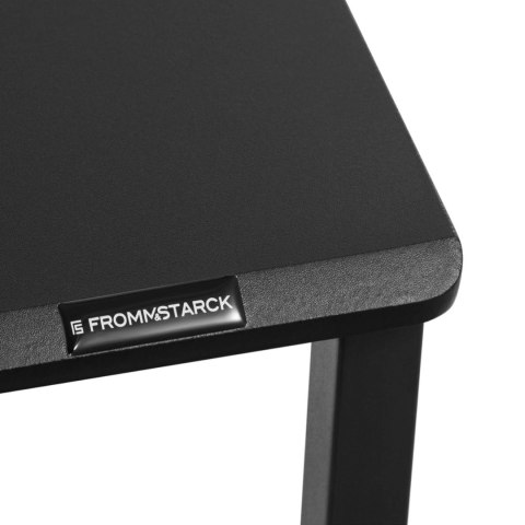 Biurko komputerowe na metalowym stelażu industrialne 120 x 60 cm czarne Biurko komputerowe na metalowym stelażu industrialne 120 x 60 cm czarne