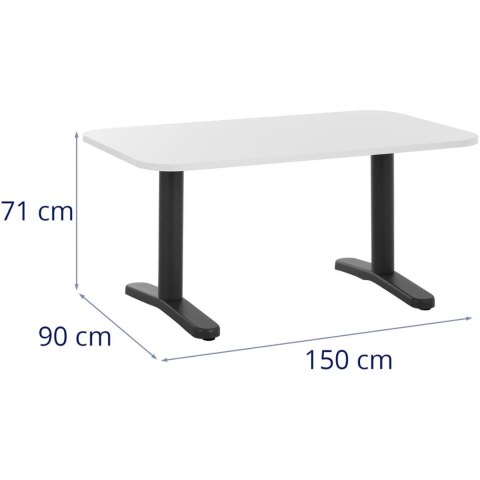 Stół konferencyjny biurowy na metalowym stelażu 150 x 90 cm Stół konferencyjny biurowy na metalowym stelażu 150 x 90 cm