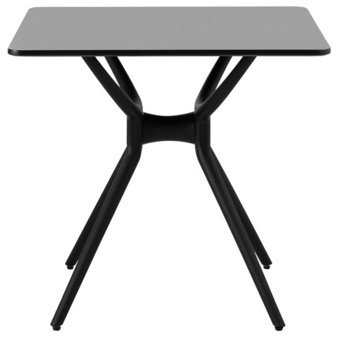 Stół stolik kwadratowy do domu biura uniwersalny maks. 150 kg 80x80 cm CZARNY Stół stolik kwadratowy do domu biura uniwersalny maks. 150 kg 80x80 cm CZARNY