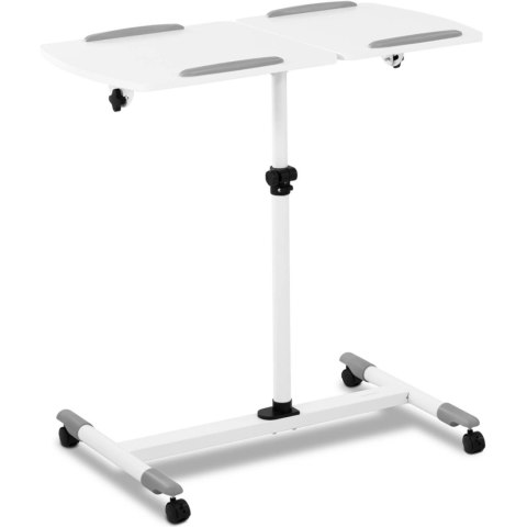 Stolik stojak pod laptopa odchylany regulowany 2 blaty 43 x 91 cm 700 - 1100 mm Stolik stojak pod laptopa odchylany regulowany 2 blaty 43 x 91 cm 700 - 1100 mm