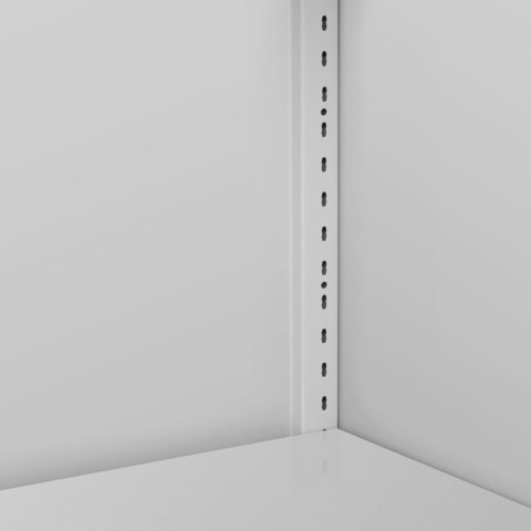 Szafa biurowa gospodarcza metalowa na dokumenty segregatory 4-półkowa wys. 195 cm SZARA Szafa biurowa gospodarcza metalowa na dokumenty segregatory 4-półkowa wys. 195 cm SZARA