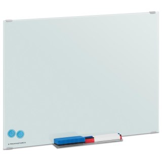 Tablica magnetyczna szklana suchościeralna biała ścienna ZESTAW 60x45 cm