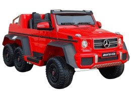 Pojazd Na Akumulator Mercedes 6x45W Czerwony MP4