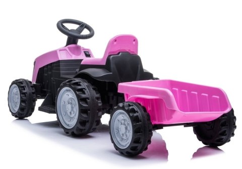 Traktor z Przyczepą na Akumulator TR1908T Różowy Traktor z Przyczepą na Akumulator TR1908T Różowy