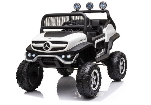 Pojazd na Akumulator Mercedes Unimog S Biały Pojazd na Akumulator Mercedes Unimog S Biały