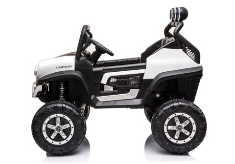 Pojazd na Akumulator Mercedes Unimog S Biały Pojazd na Akumulator Mercedes Unimog S Biały