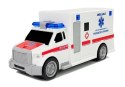 Ambulans z napędem frykcyjnym Biały Na Baterie 1:20 z Dźwiękiem