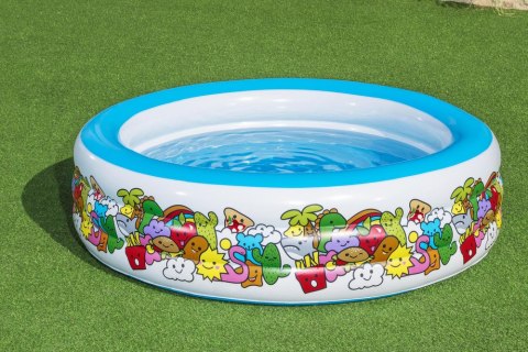 Basen Dmuchany Okrągły 196 cm x 53 cm Bestway 51122 Basen Dmuchany Okrągły 196 cm x 53 cm Bestway 51122