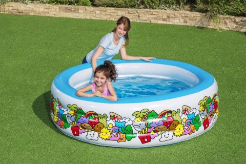 Basen Dmuchany Okrągły 196 cm x 53 cm Bestway 51122 Basen Dmuchany Okrągły 196 cm x 53 cm Bestway 51122