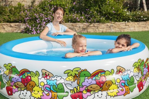 Basen Dmuchany Okrągły 196 cm x 53 cm Bestway 51122 Basen Dmuchany Okrągły 196 cm x 53 cm Bestway 51122