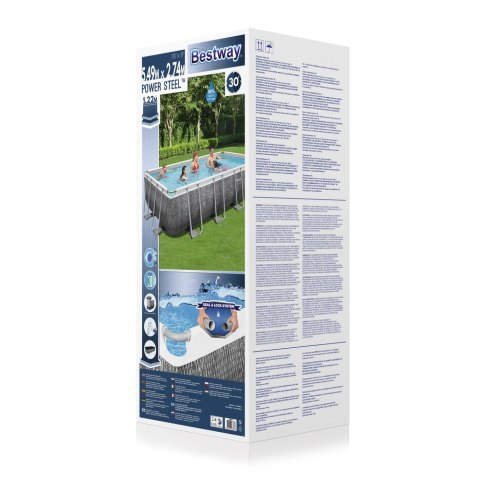 Basen Ogrodowy Stelażowy 549 x 274 x 122 cm Bestway 56998 Basen Ogrodowy Stelażowy 549 x 274 x 122 cm Bestway 56998
