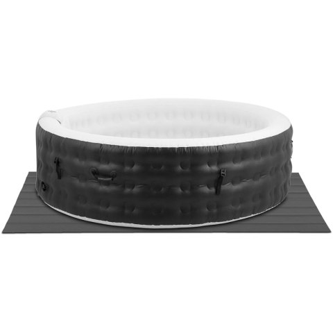 Jacuzzi ogrodowe dmuchane 130 dysz masujących 6 osobowe 1000 l czarne Jacuzzi ogrodowe dmuchane 130 dysz masujących 6 osobowe 1000 l czarne