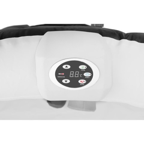 Jacuzzi ogrodowe dmuchane 130 dysz masujących 6 osobowe 1000 l czarne Jacuzzi ogrodowe dmuchane 130 dysz masujących 6 osobowe 1000 l czarne
