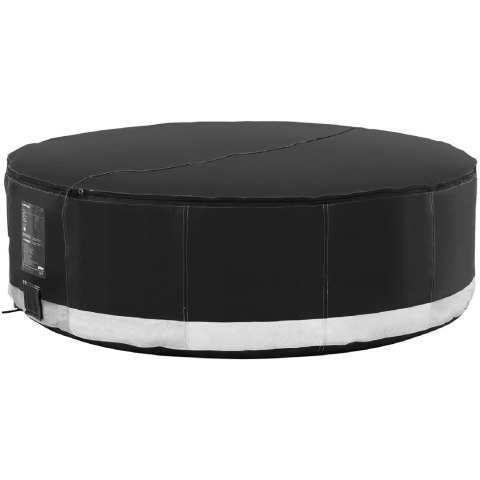 Jacuzzi ogrodowe dmuchane z masażem 6 osobowe 42C 1000 l czarne Jacuzzi ogrodowe dmuchane z masażem 6 osobowe 42C 1000 l czarne