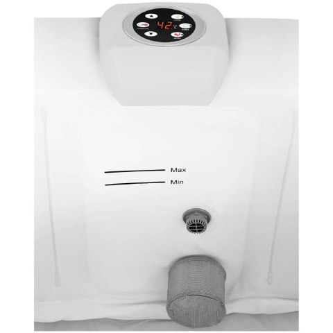 Jacuzzi ogrodowe dmuchane z masażem 6 osobowe 42C 900 l niebieskie Jacuzzi ogrodowe dmuchane z masażem 6 osobowe 42C 900 l niebieskie