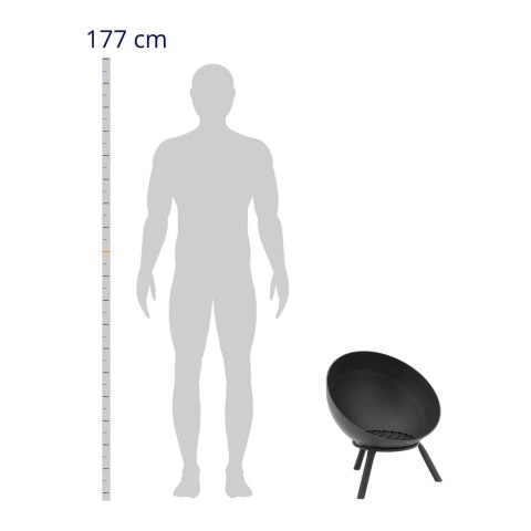 Palenisko ogrodowe uchylne z pogrzebaczem 55 x 55 x 60 cm Palenisko ogrodowe uchylne z pogrzebaczem 55 x 55 x 60 cm