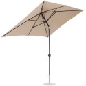 Parasol ogrodowy prostokątny uchylny z korbką 200 x 300 cm kremowy