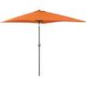 Parasol ogrodowy prostokątny uchylny z korbką 200 x 300 cm pomarańczowy