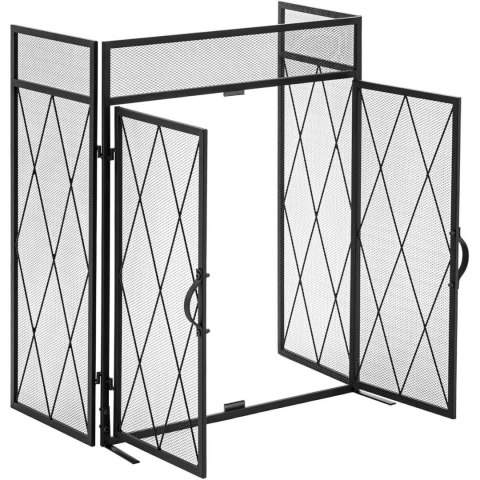 Parawan osłona kominkowa zdobiona z drzwiczkami 3 cz. 127 x 80 cm Parawan osłona kominkowa zdobiona z drzwiczkami 3 cz. 127 x 80 cm