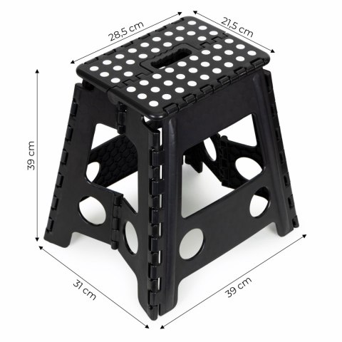 Stołek składany 1 stopniowy taboret z tworzywa 39 cm Stołek składany 1 stopniowy taboret z tworzywa 39 cm