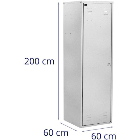 Szafka na siodło sprzęt jeździecki ze stali ocynkowanej 60 x 60 x 200 cm Szafka na siodło sprzęt jeździecki ze stali ocynkowanej 60 x 60 x 200 cm