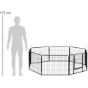 Kojec zagroda wybieg dla psów szczeniąt z bramką wys. 61 cm 8 segmentów