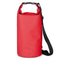 Worek plecak torba Outdoor PVC turystyczna wodoodporna 10L - czerwona