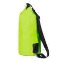 Worek plecak torba Outdoor PVC turystyczna wodoodporna 10L - jasnozielona