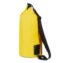 Worek plecak torba Outdoor PVC turystyczna wodoodporna 10L - żółta