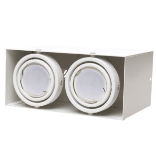 Lampa Sufitowa Blocco Biały 2x7W GU10 Led
