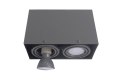 LAMPA SUFITOWA BLOCCO SZARY 2x7W GU10 LED