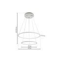 LAMPA WISZĄCA ORION WHITE 53W LED