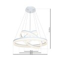 LAMPA WISZĄCA RING 4080 114W LED + PILOT