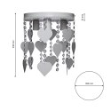 Lampa Sufitowa CORAZON GREY 3xE27