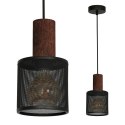 Lampa Wisząca ARES BLACK 1xE27