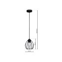 Lampa Wisząca DON BLACK 1xE27